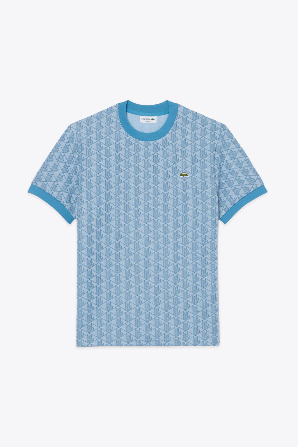 alt-image__T-shirt-celeste-con-motivo-jacquard-monogram