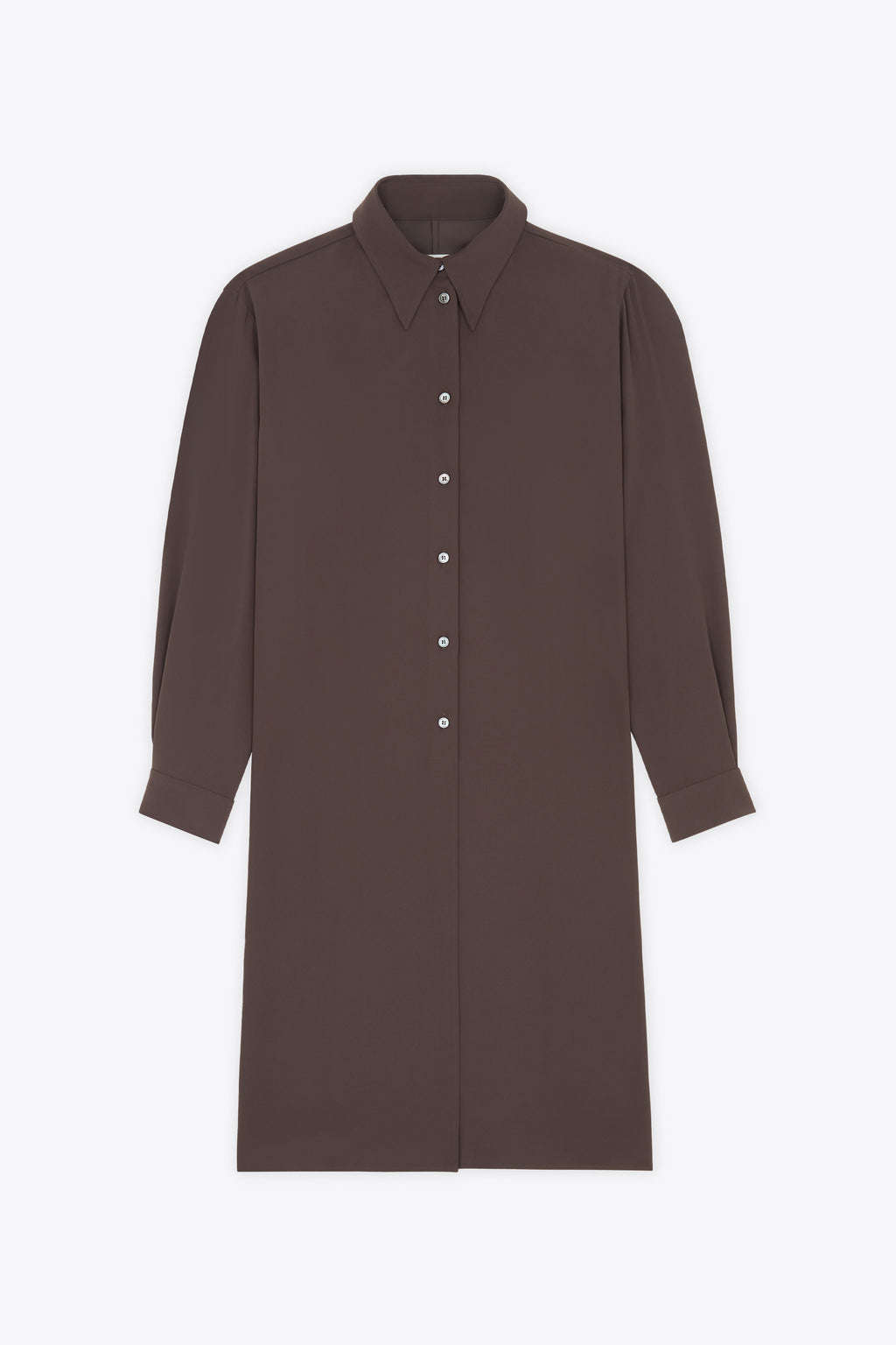 alt-image__Brown-cropped-shirt-with-front-knot-detail