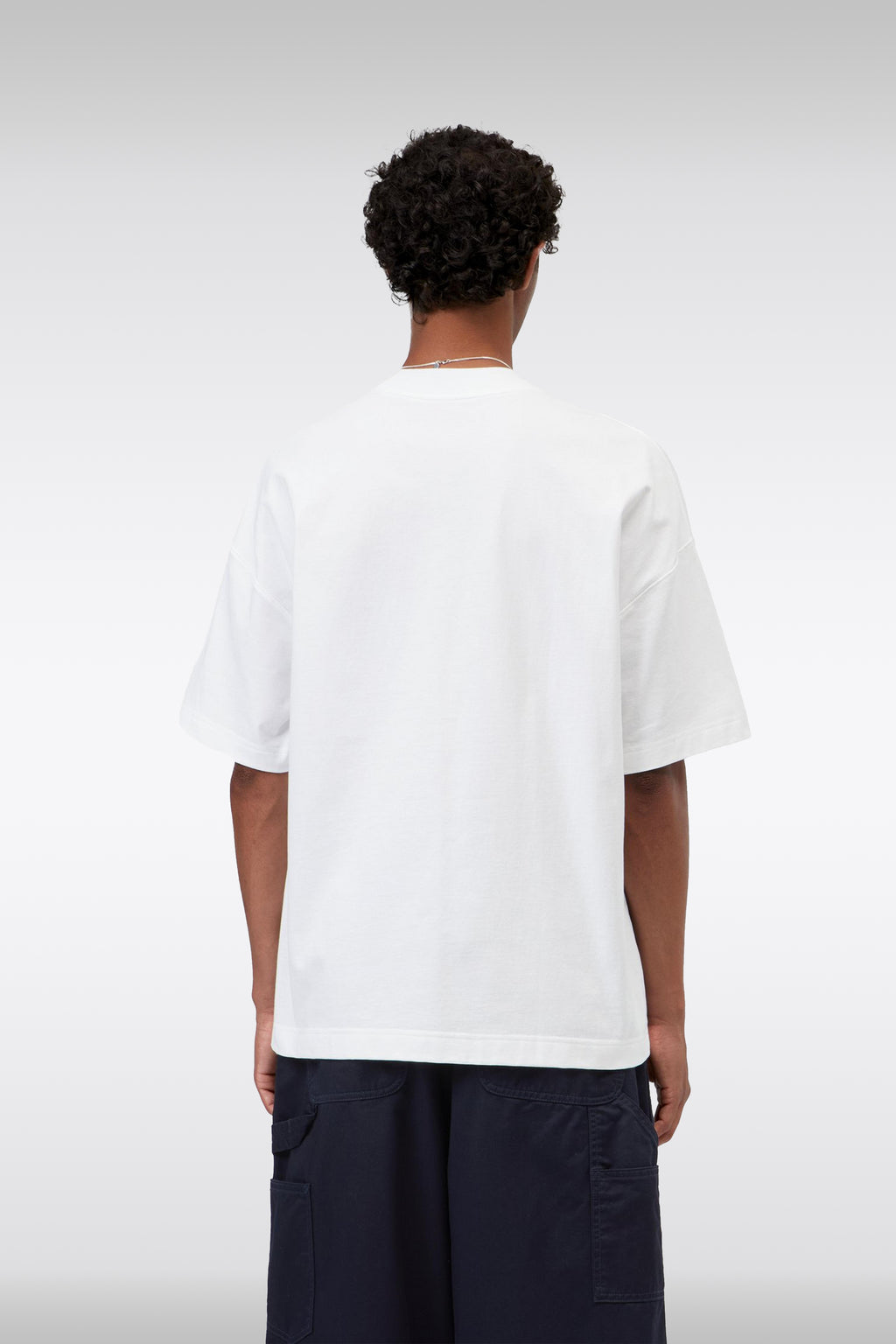 alt-image__T-shirt-boxy-fit-bianca-in-cotone-con-tasca-al-petto---S/S-Work-Pocket-T-Shirt