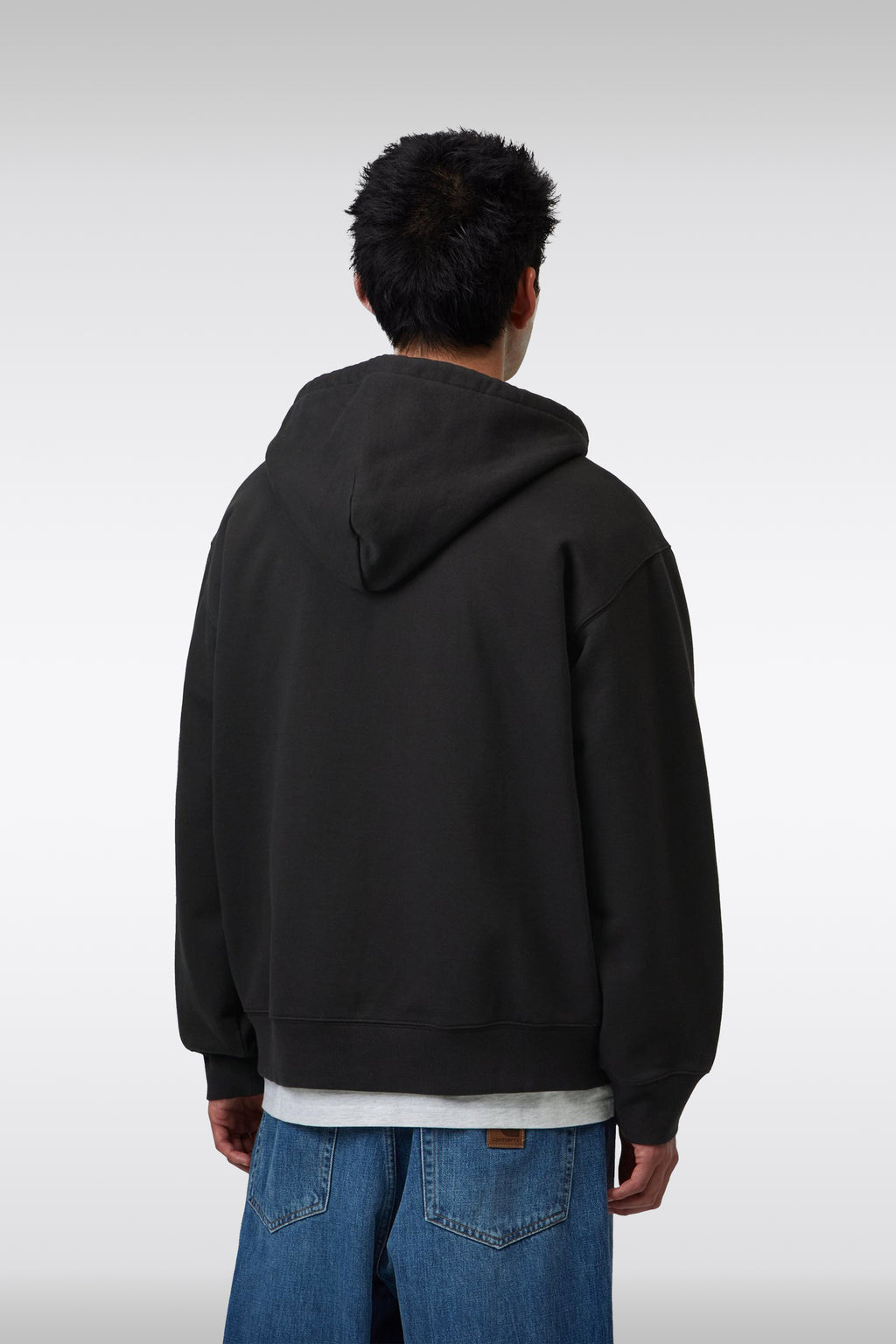 alt-image__Felpa-nera-con-cappuccio,-zip-e-maxi-logo-frontale---Hooded-WIP-Sweat-Jacket