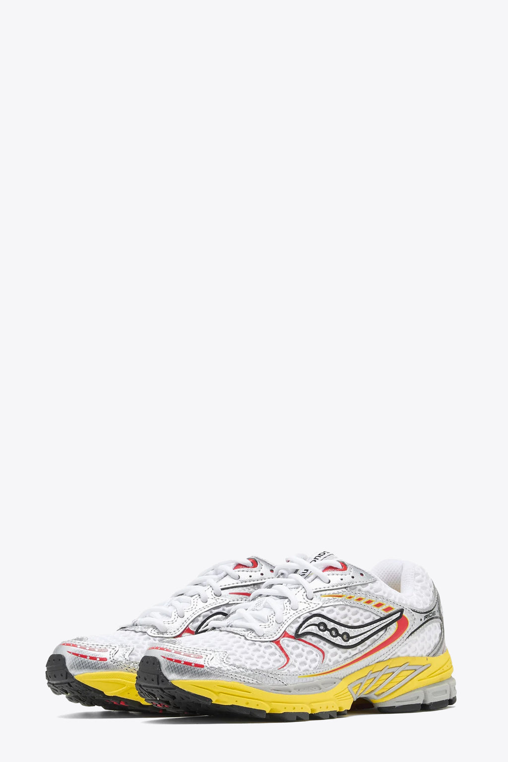 alt-image__Sneaker-bassa-in-mesh-bianca-con-dettagli-argento-e-rossi-e-suola-gialla---Progrid-Ride-1
