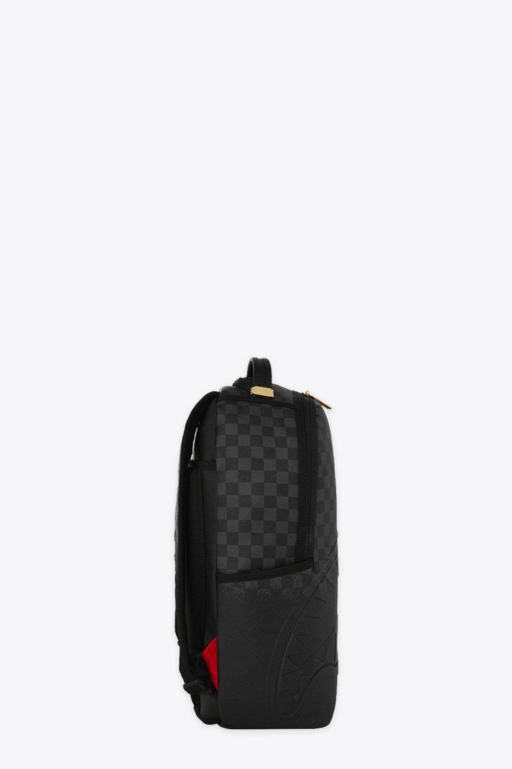 alt-image__Zaino-in-pvc-nero-a-scacchi-con-bocca-shark---Spritz-Black-Backpack