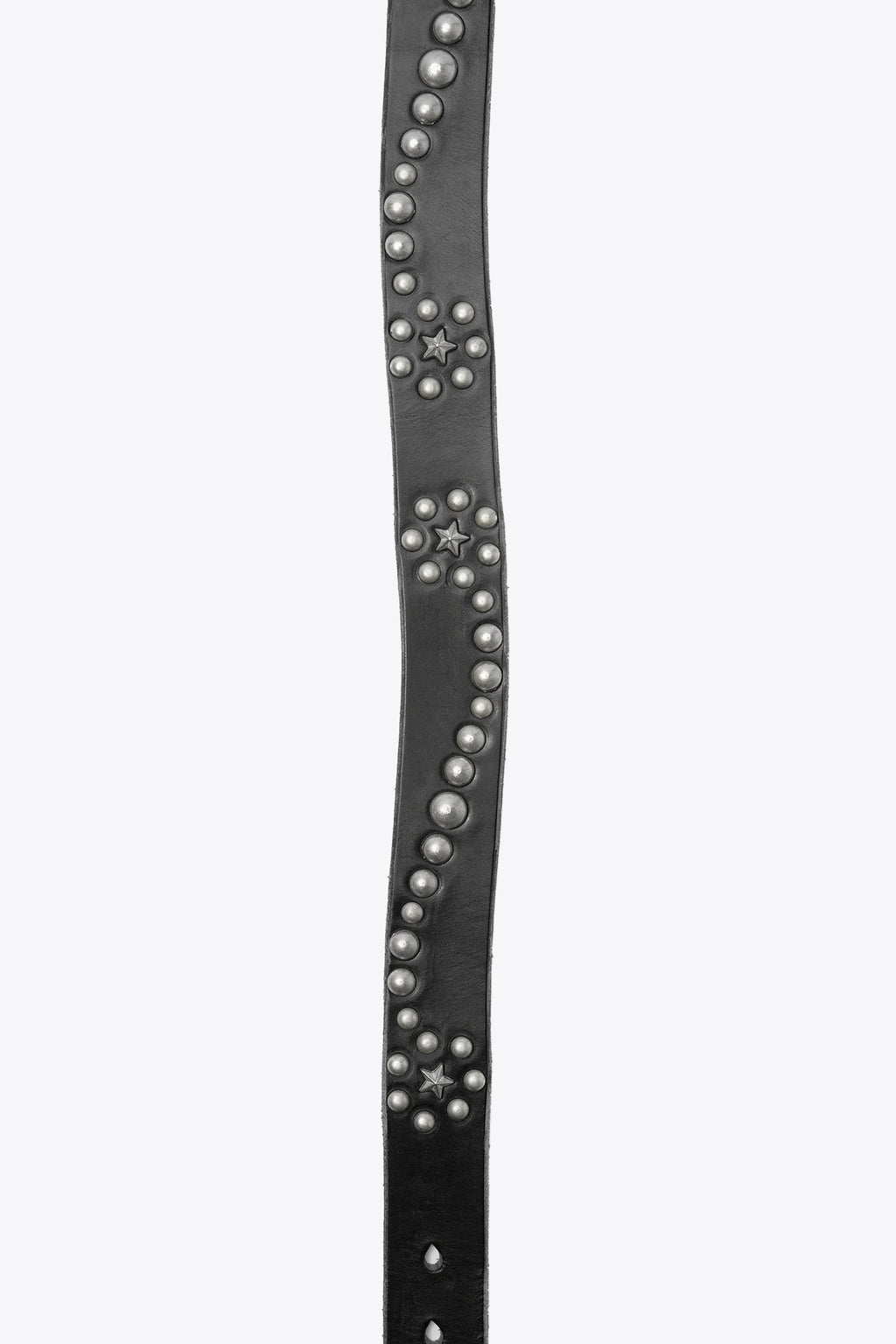 alt-image__Cintura-nera-in-pelle-con-borchie-in-metallo-argento---Star-Fall-Belt