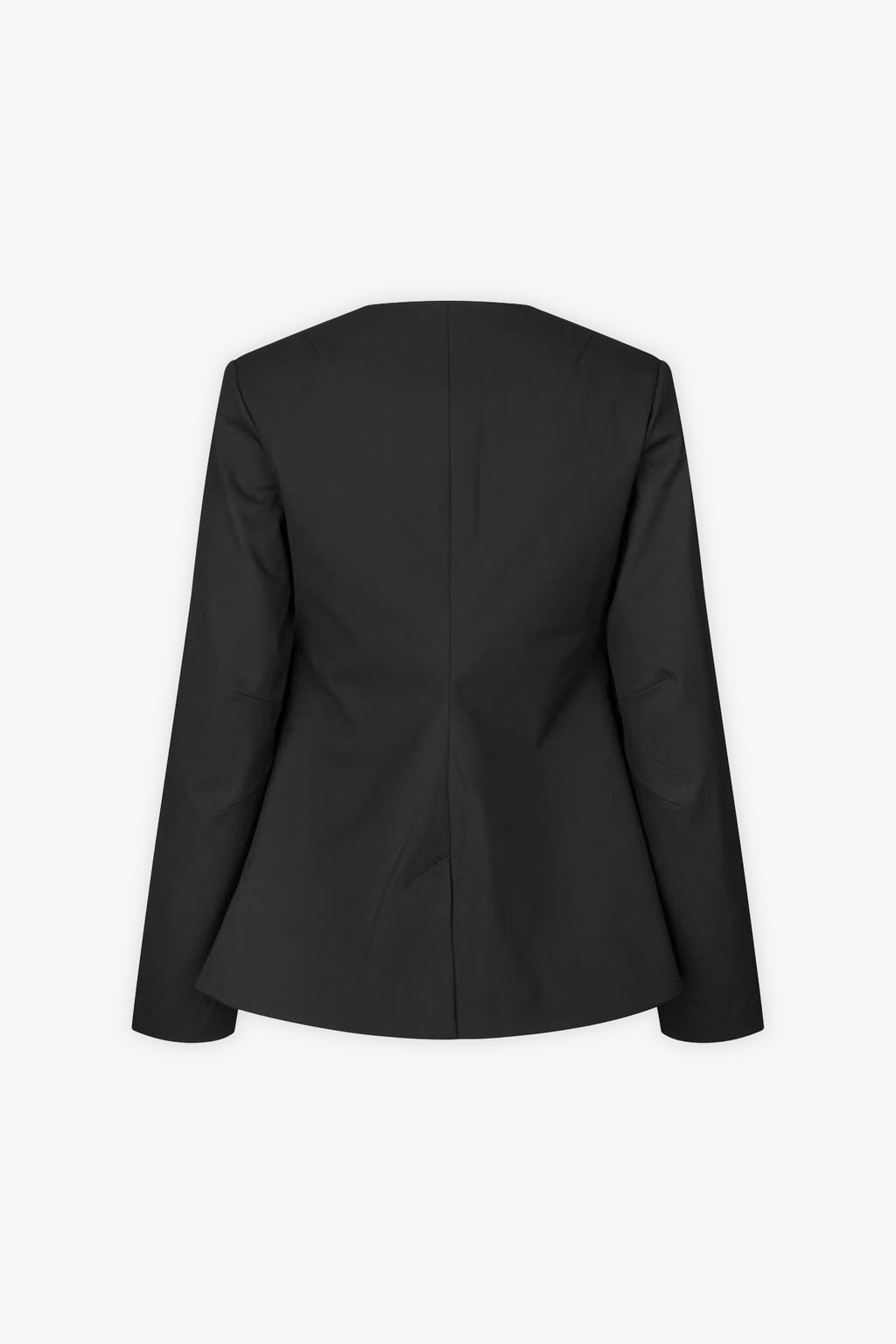 alt-image__Black-collarless-blazer-with-round-neck---Sarhino-Blazer