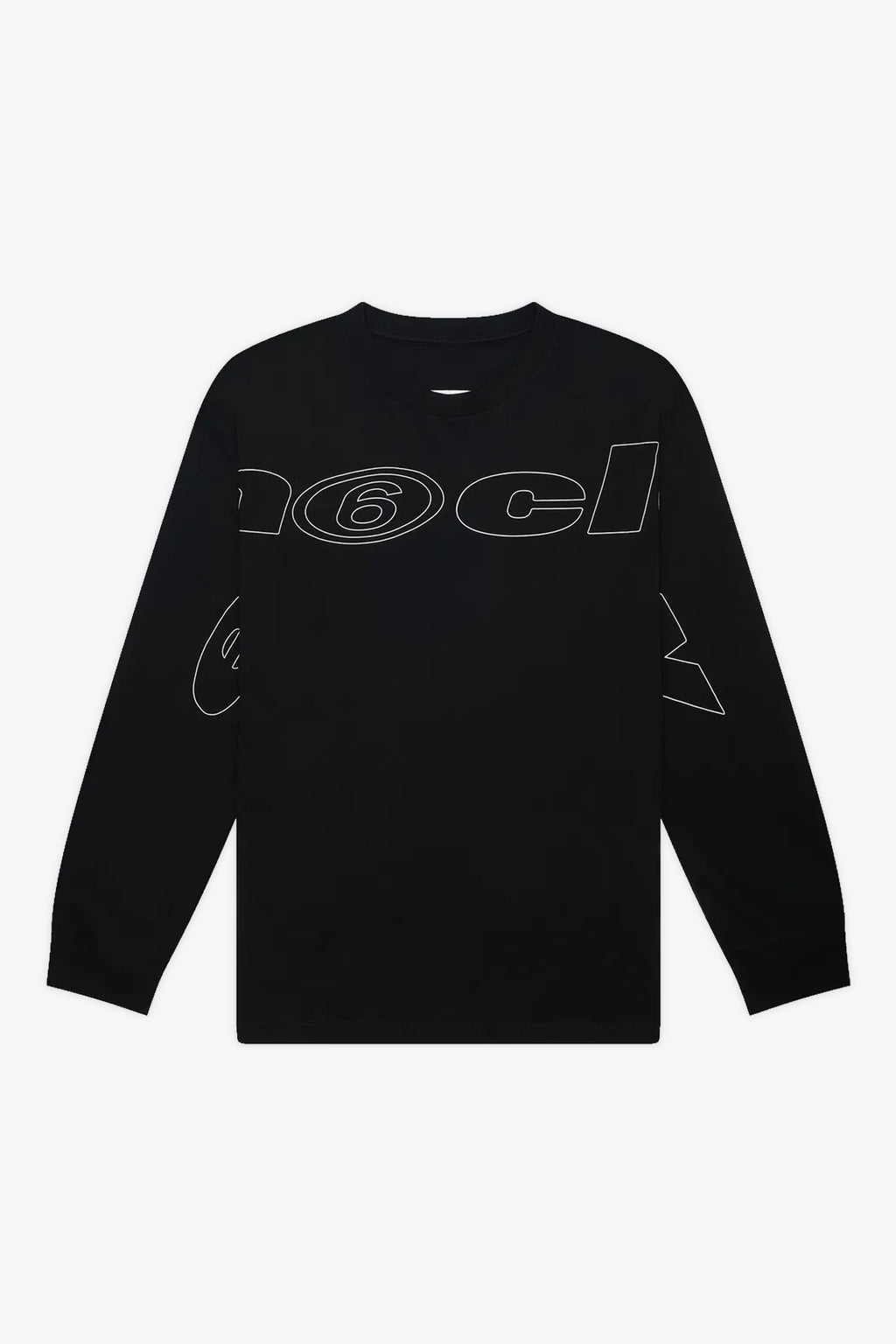 alt-image__T-shirt-nera-con-maniche-lunghe-e-stampa-grafica-frontale