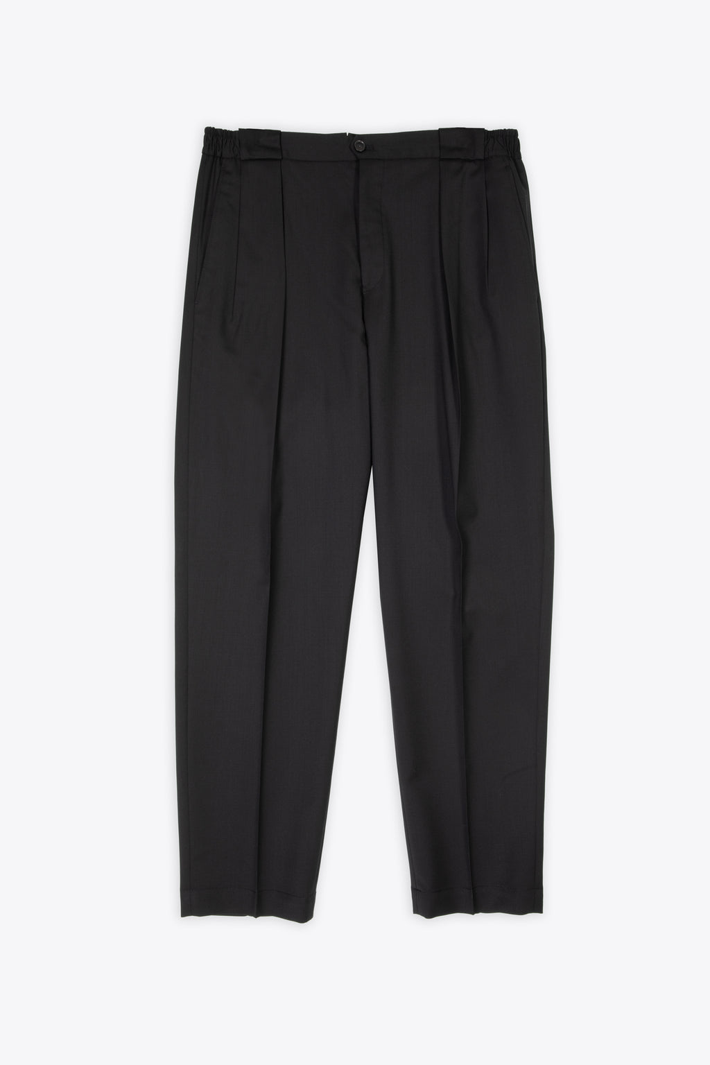 alt-image__Pantalone-nero-in-fresco-lana-con-pince-frontale---Portobellos