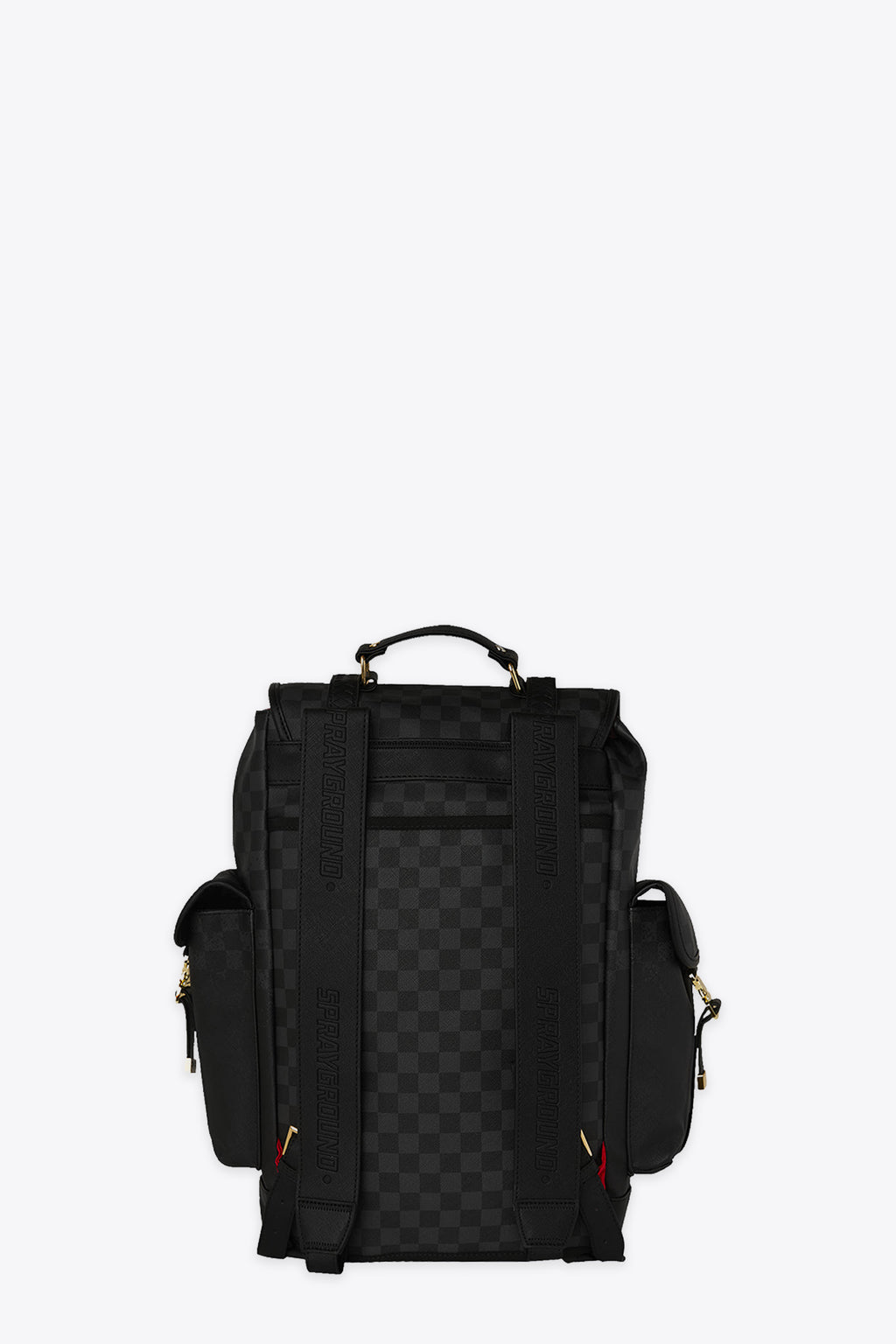 alt-image__Zaino-in-pvc-nero-a-scacchi-con-tasche-laterali---Spritz-Black-Monte-Carlo-Backback