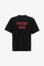 T-shirt nera con stampa in rosso - Front Row Tee 