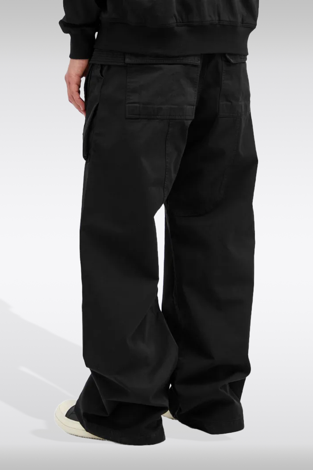 alt-image__Pantalone-nero-cargo-in-twill-baggy-fit---Creatch-Wide-Cargo-Drawstring