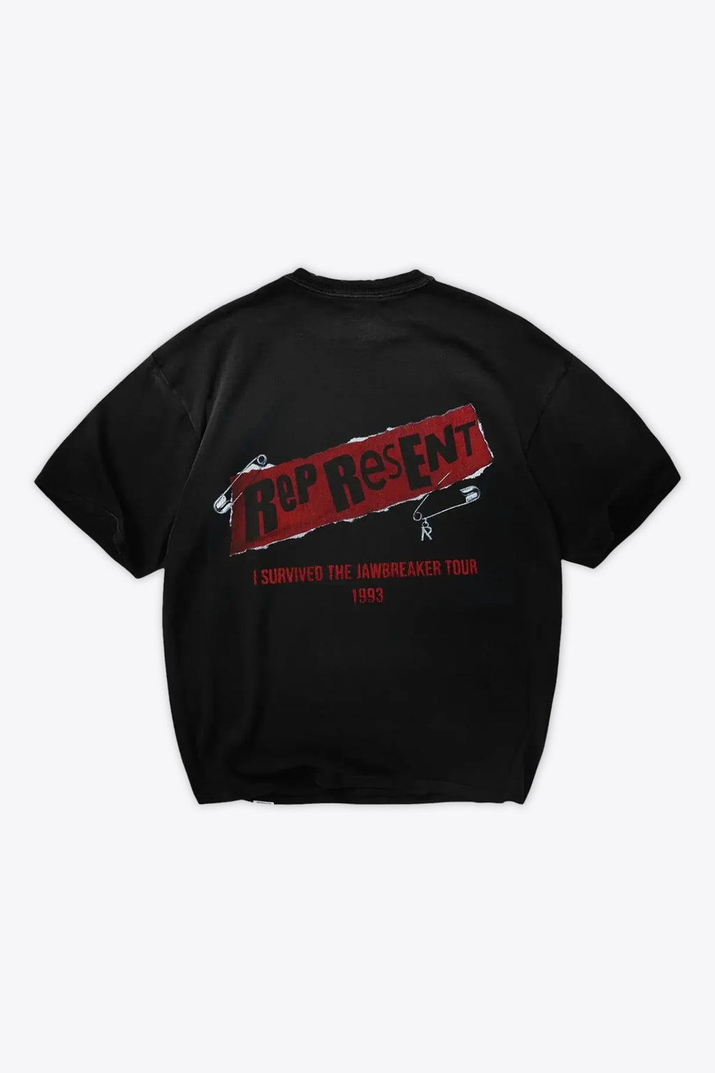 alt-image__T-shirt-nera-in-cotone-lavato-con-grafica-al-petto-e-sul-retro---Ranson-T-shirt