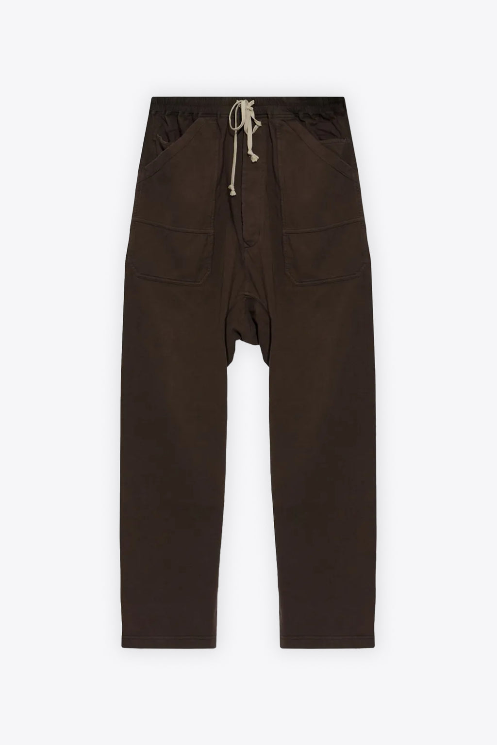 alt-image__Pantalone-in-felpa-marrone-con-elastico-in-vita---Classic-Cargo-Drawstring