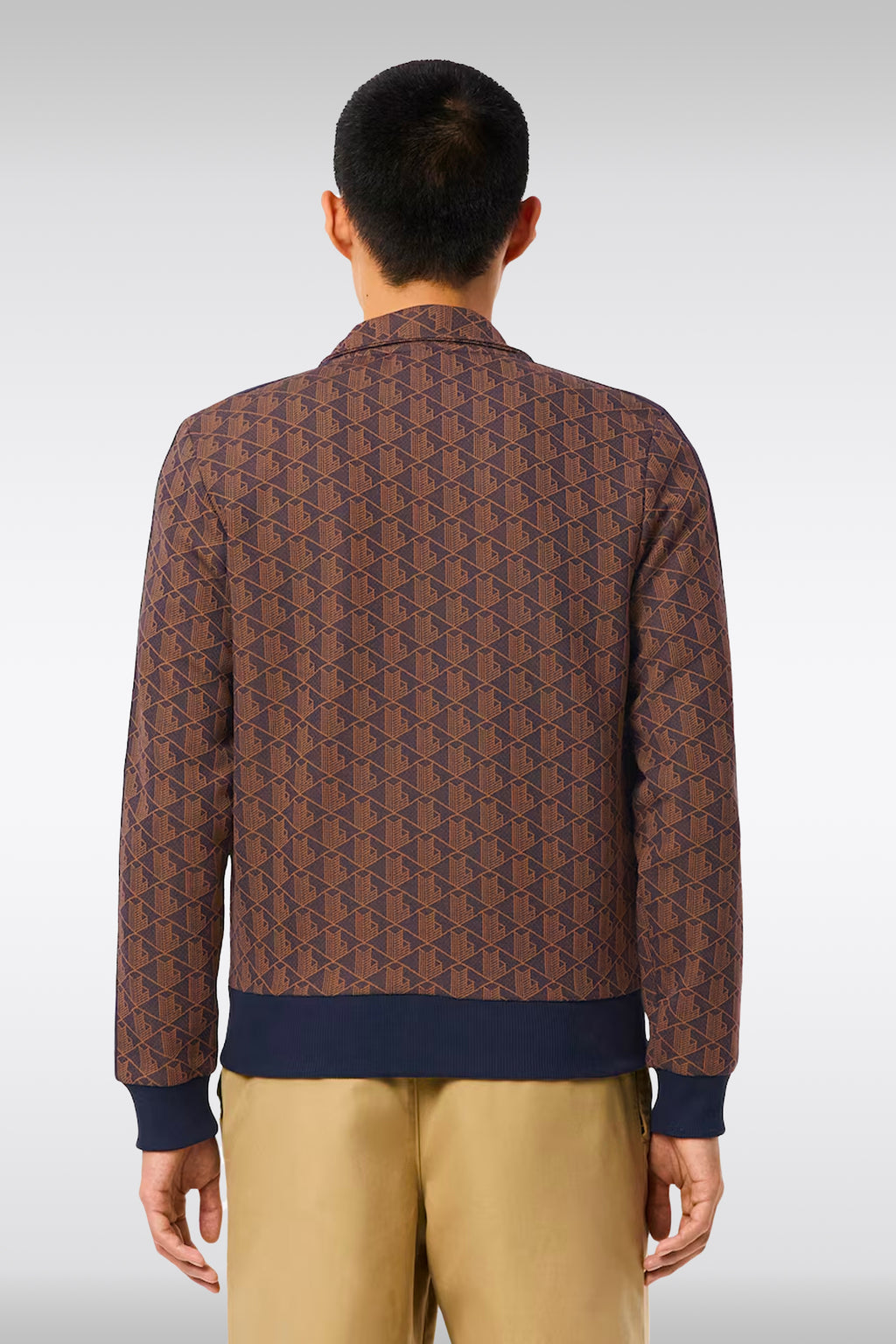 alt-image__Felpa-viola-e-arancione-con-zip-e-motivo-jacquard-monogram