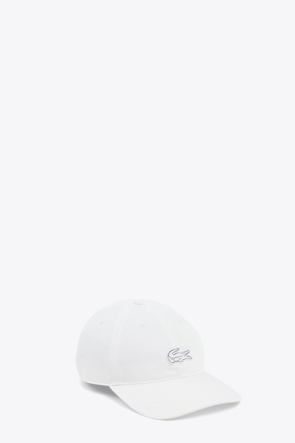 alt-image__Cappello-bianco-in-twill-con-visiera-e-logo-ricamato-frontale