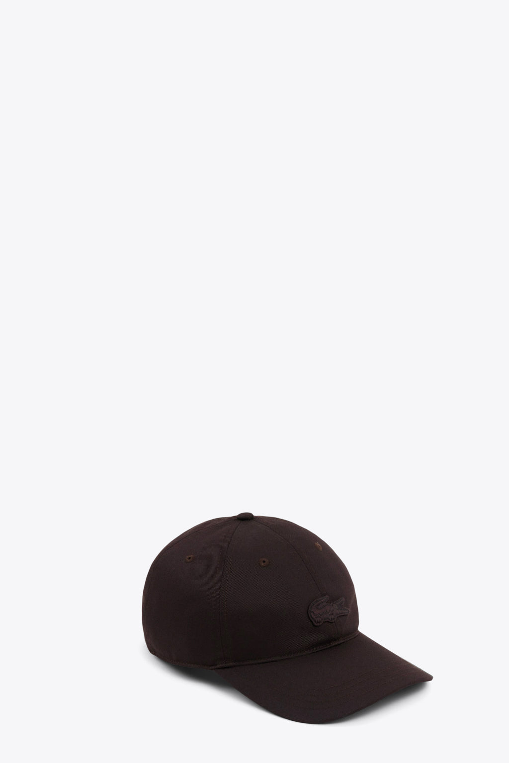 alt-image__Cappello-in-twill-marrone-con-visiera-e-logo-ricamato-frontale