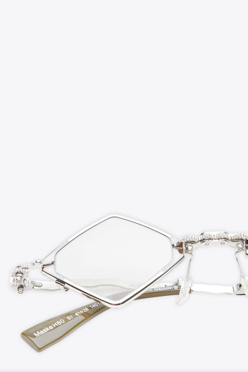 alt-image__Rhomboid-silver-toned-metal-folding-sunglasses---H80