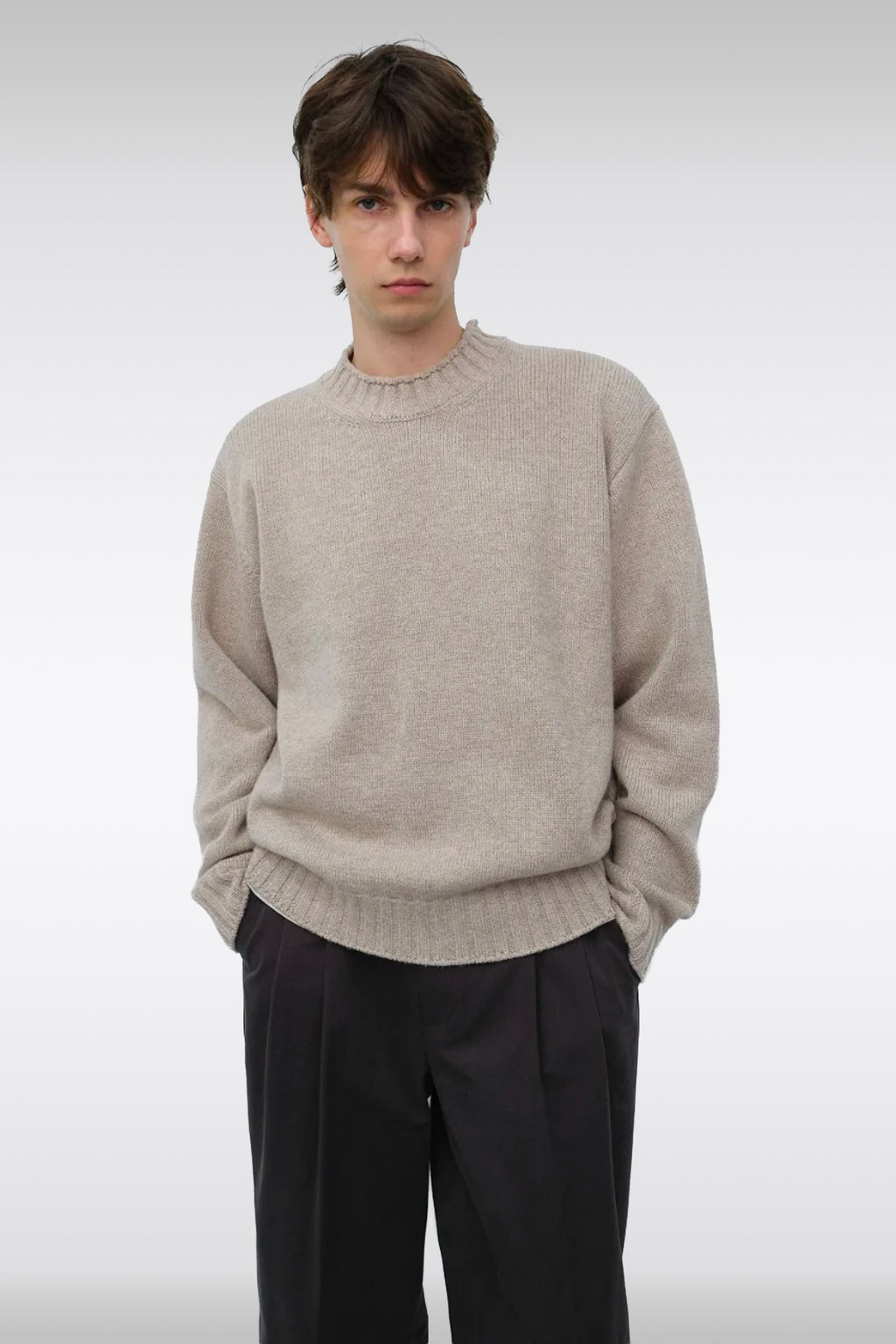 alt-image__UNISEX-CHUNKY-ROLL-NECK-SWEATER-Beige