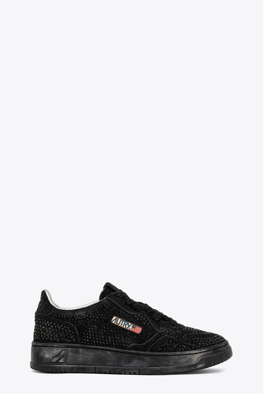alt-image__Sneaker-bassa-nera-in-suede-con-strass---Medalist-Low