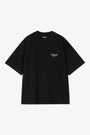 S/S SIGNATURE SCRIPT T-SHIRT 100%ORGANIC COTTON SINGLE JERSEY-Nero/bianco 
