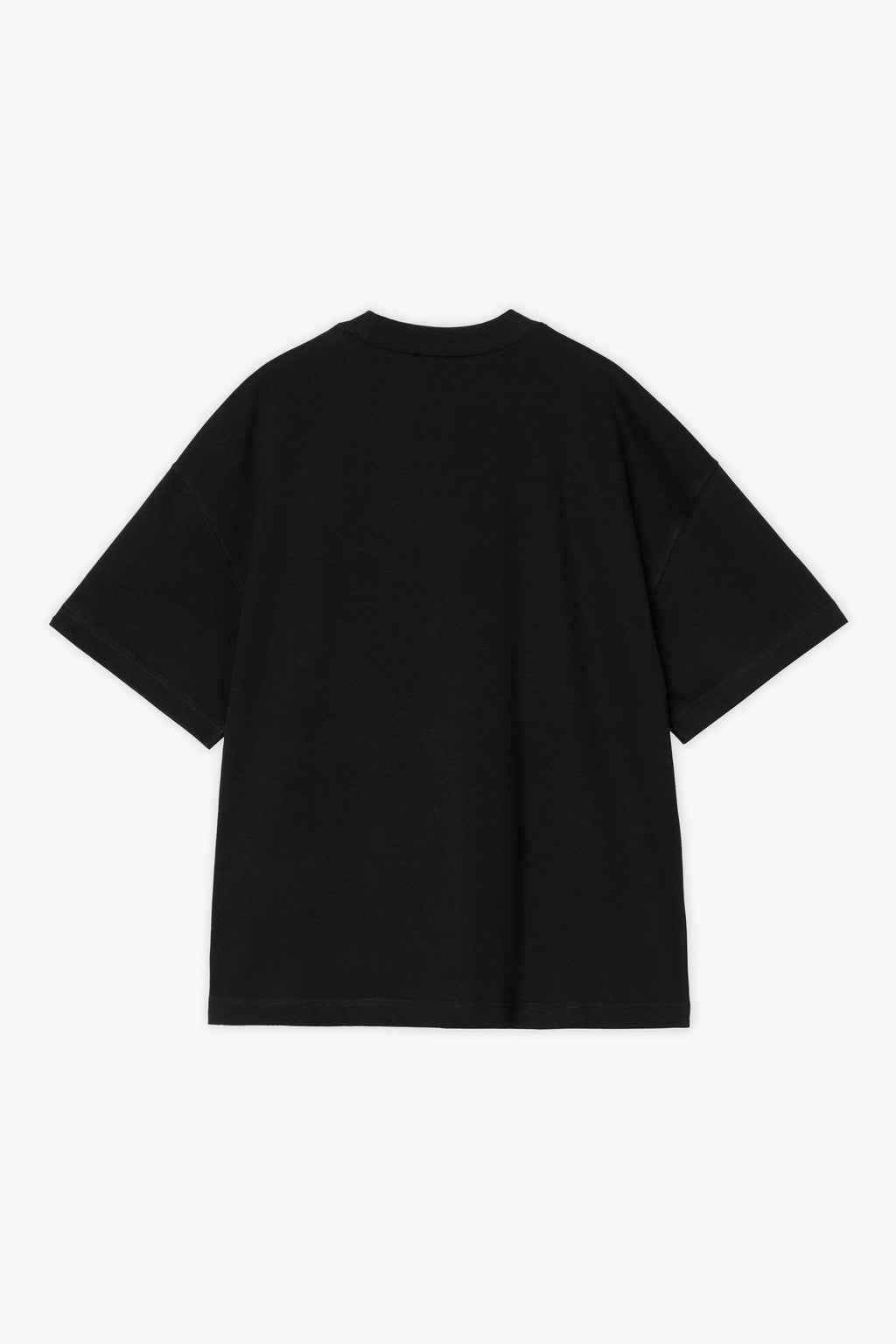 alt-image__Black-cotton-t-shirt-with-italic-logo-embroidery---S/S-Signature-Script-T-Shirt
