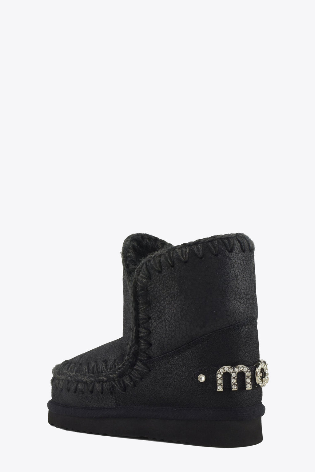 alt-image__Stivaletto-slip-on-in-montone-nero-con-logo-in-strass---Eskimo-18-Rhinestones-Logo