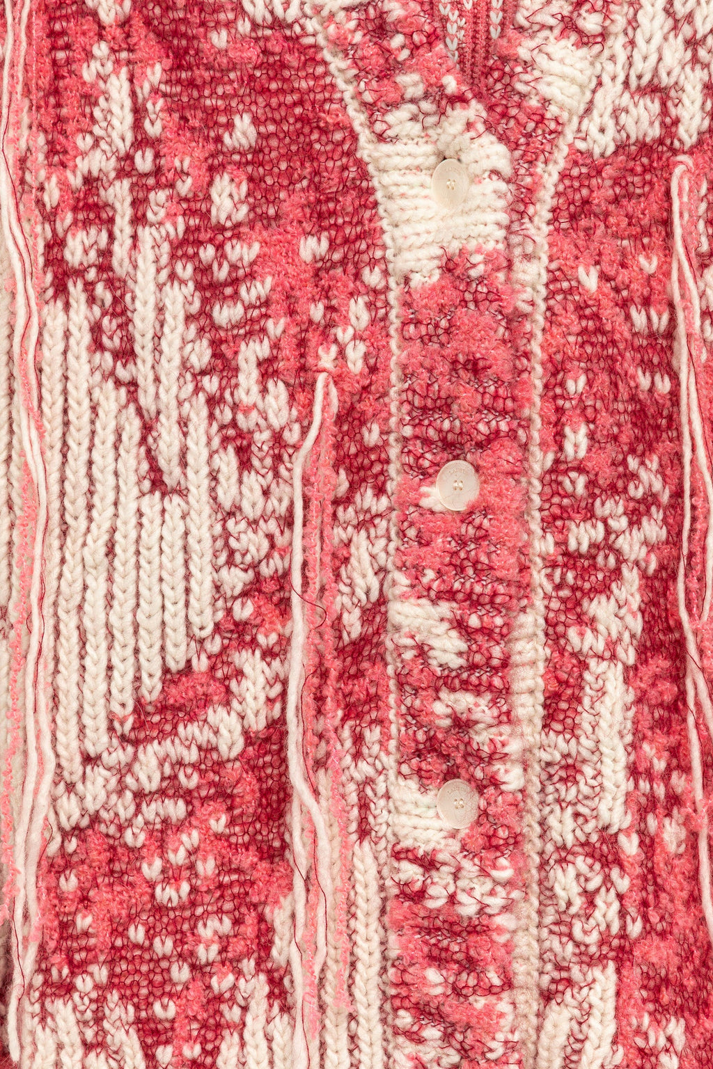 alt-image__Cardigan-oversized-rosa-e-panna-con-lavorazione-jacquard---Kitted-Cardigan-Over-Fit