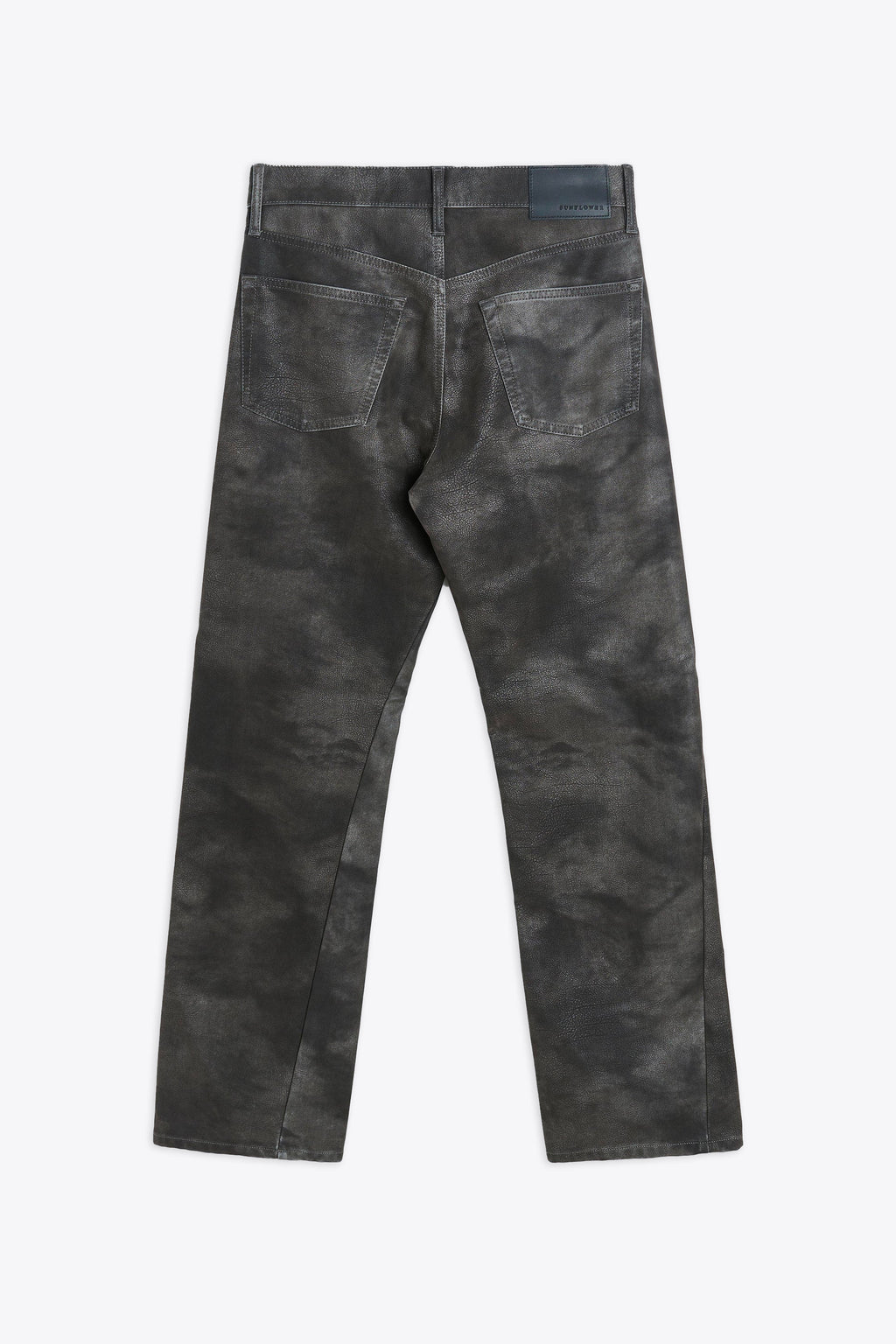 alt-image__Charcoal-grey-faux-leather-5-pockets-pant---Straight-Twist
