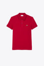 Polo in cotone piquè rossa slim fit 