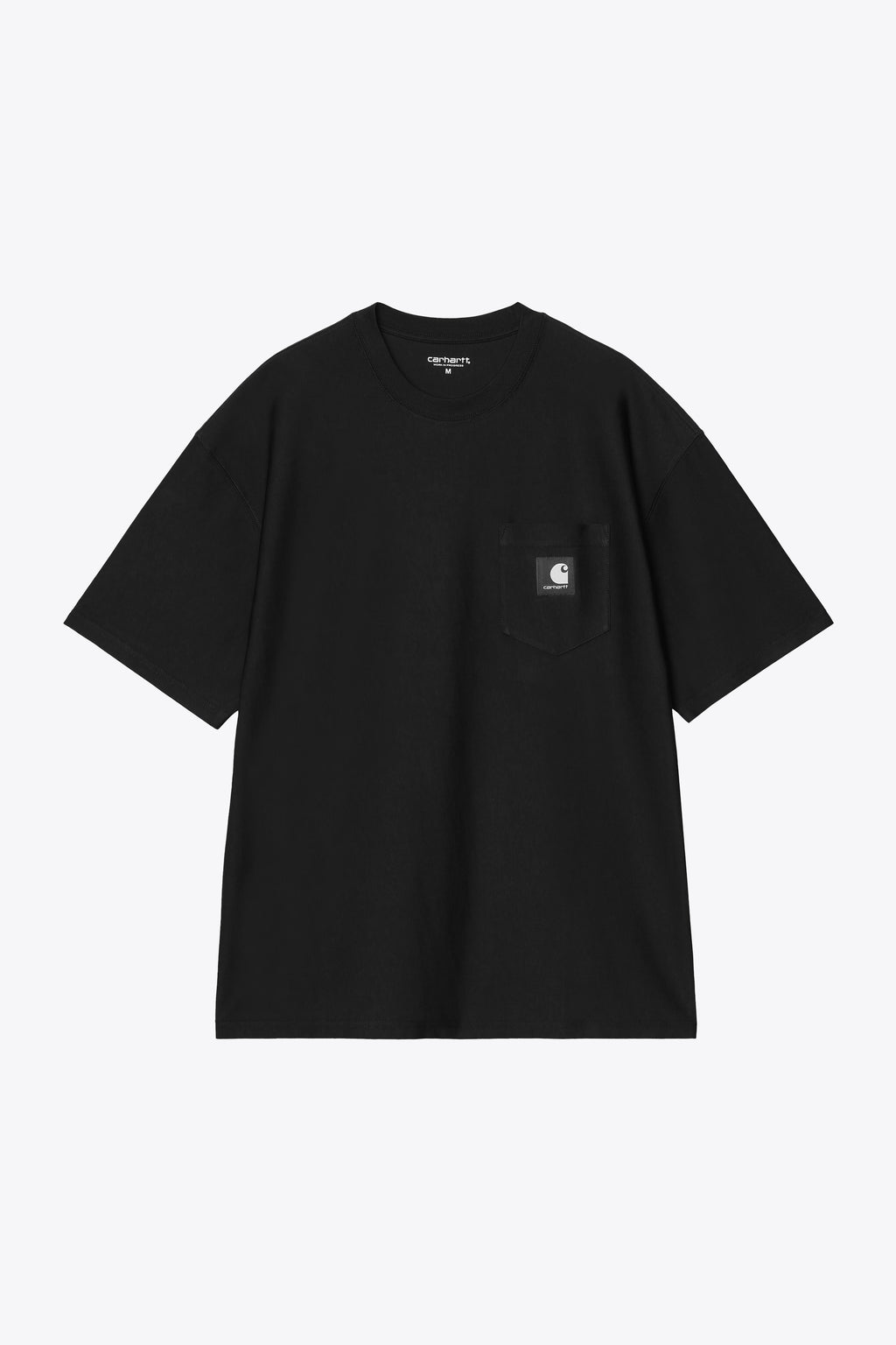 alt-image__T-shirt-nera-in-cotone-con-tasca-e-logo-al-petto---S/S-OG-Loose-Pocket-T-Shirt