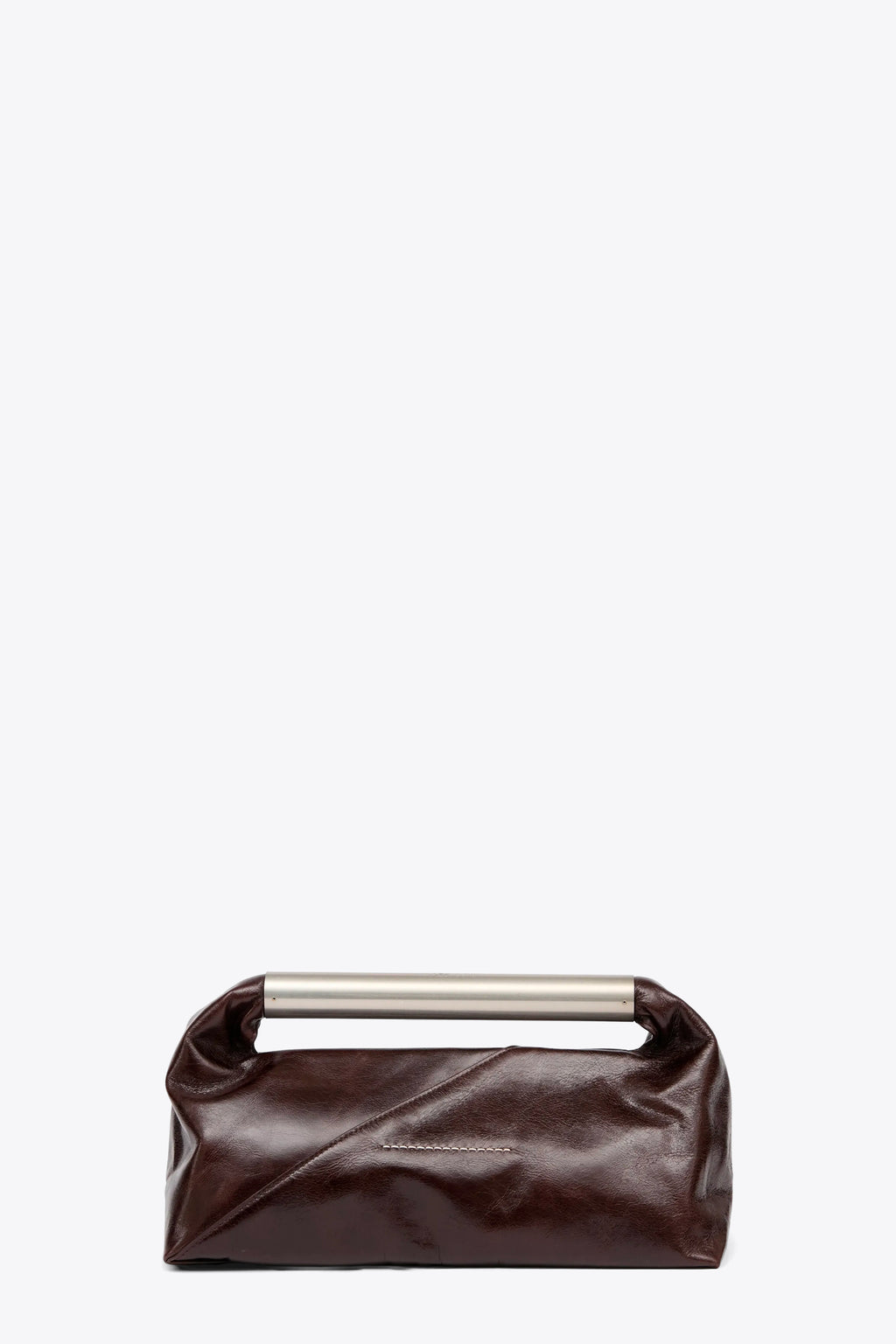 alt-image__Borsa-Japanese-rettangolare-in-pelle-vernicita-marrone-con-manico-in-metallo