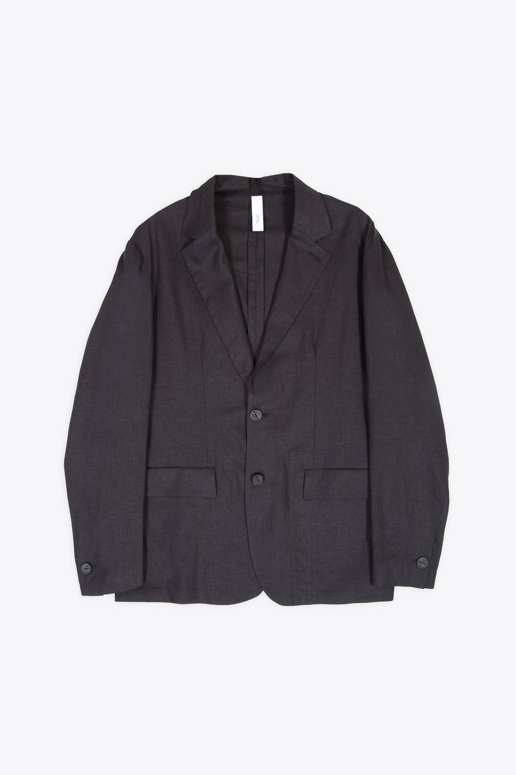 alt-image__Black-linen-blend-two-buttons-blazer---Galatina