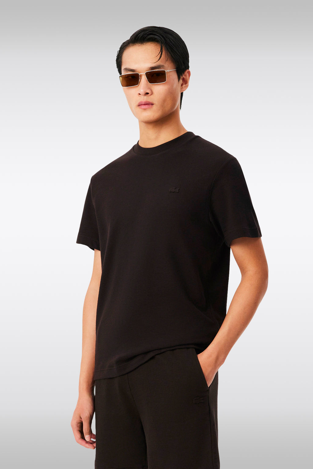 alt-image__T-shirt-in-crepe-di-cotone-marrone