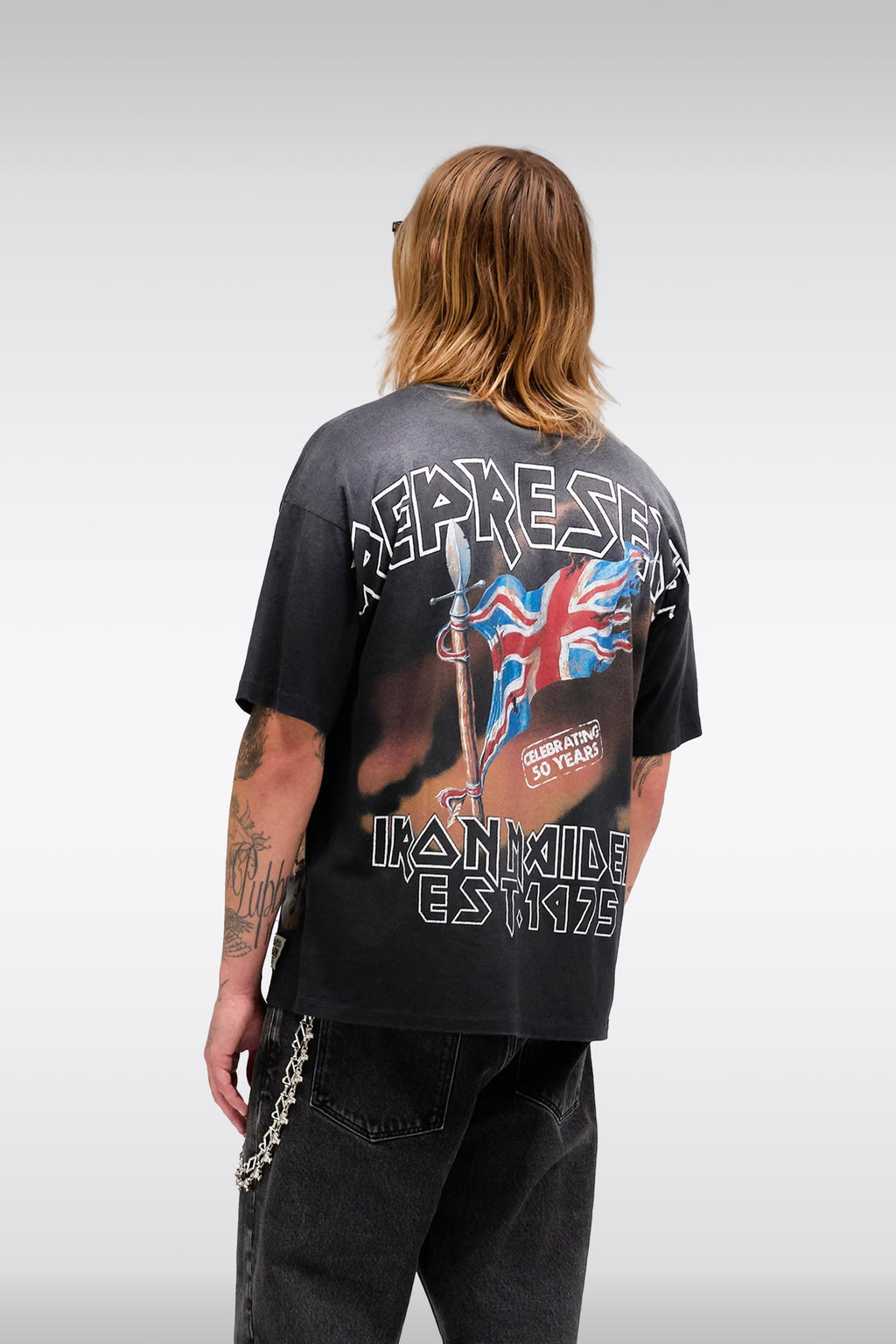 alt-image__Faded-black-cotton-Iron-Maiden-t-shirt---Iron-Maiden-Steed-T-Shirt