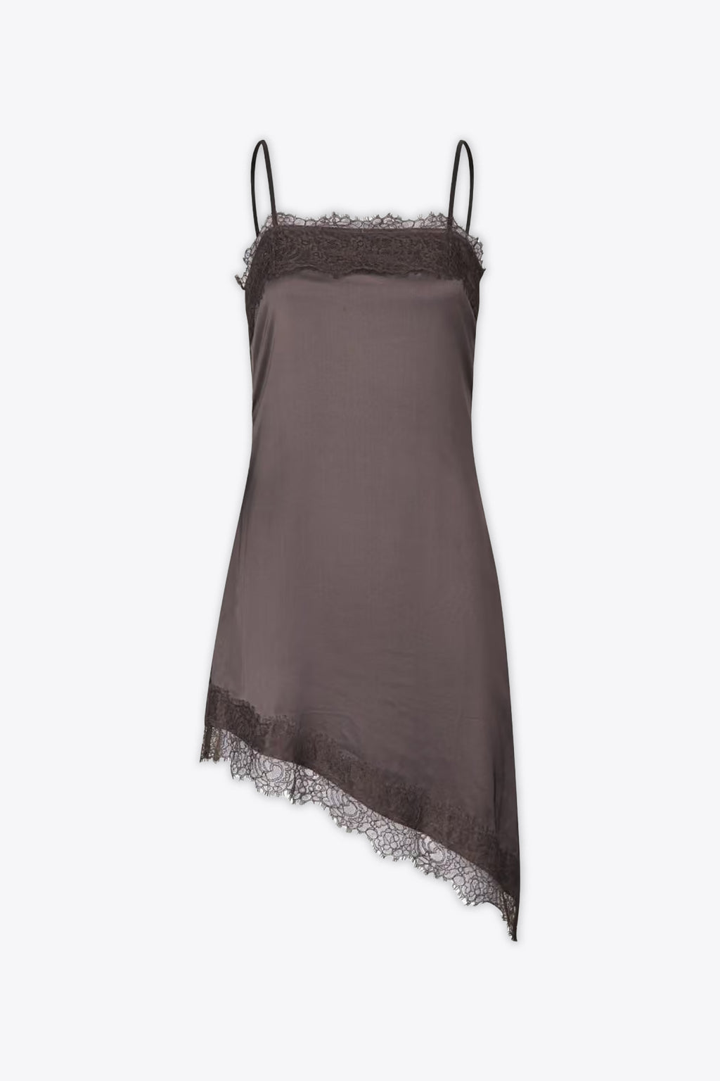 alt-image__Abito-asimmetrico-in-satin-marrone-con-dettagli-in-pizzo---Saebba-Lace-Dress