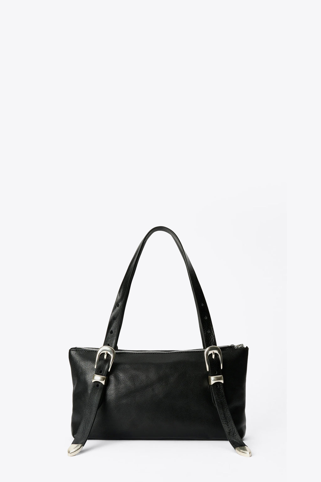 alt-image__Rectangular-black-leather-bag-with-adjustable-shoulder-straps---2-CM-Belt-Shoulder-Bag