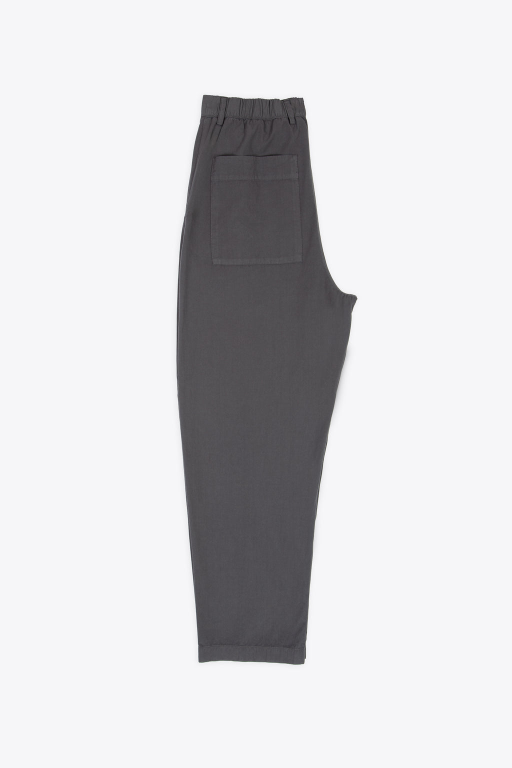 alt-image__Pantalone-relaxed-fit-in-popeline-di-cotone-grigio-scuro-con-elastico-in-vita