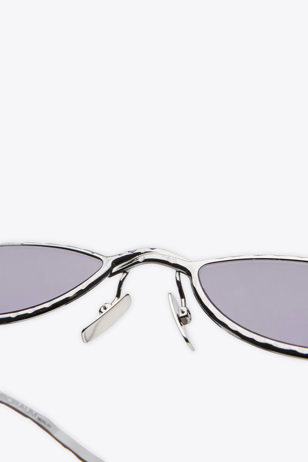 alt-image__Occhiali-cat-eye-in-metallo-martellato-argento-con-lenti-nere---Z29