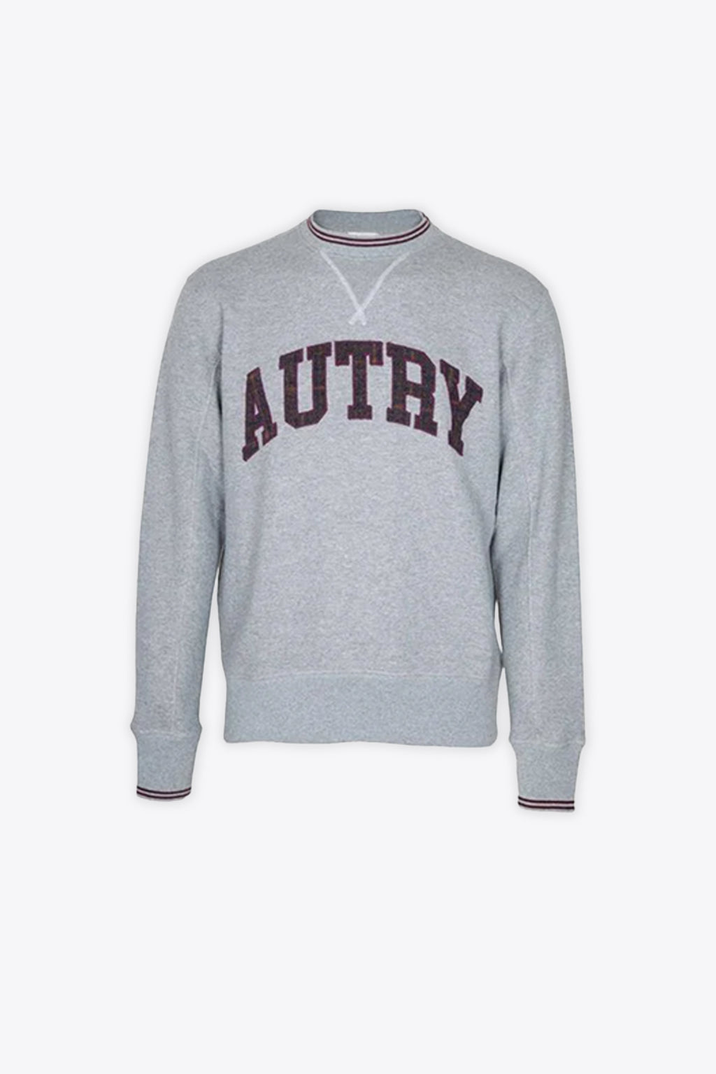 alt-image__Felpa-girocollo-in-cotone-grigio-melange-con-logo-frontale