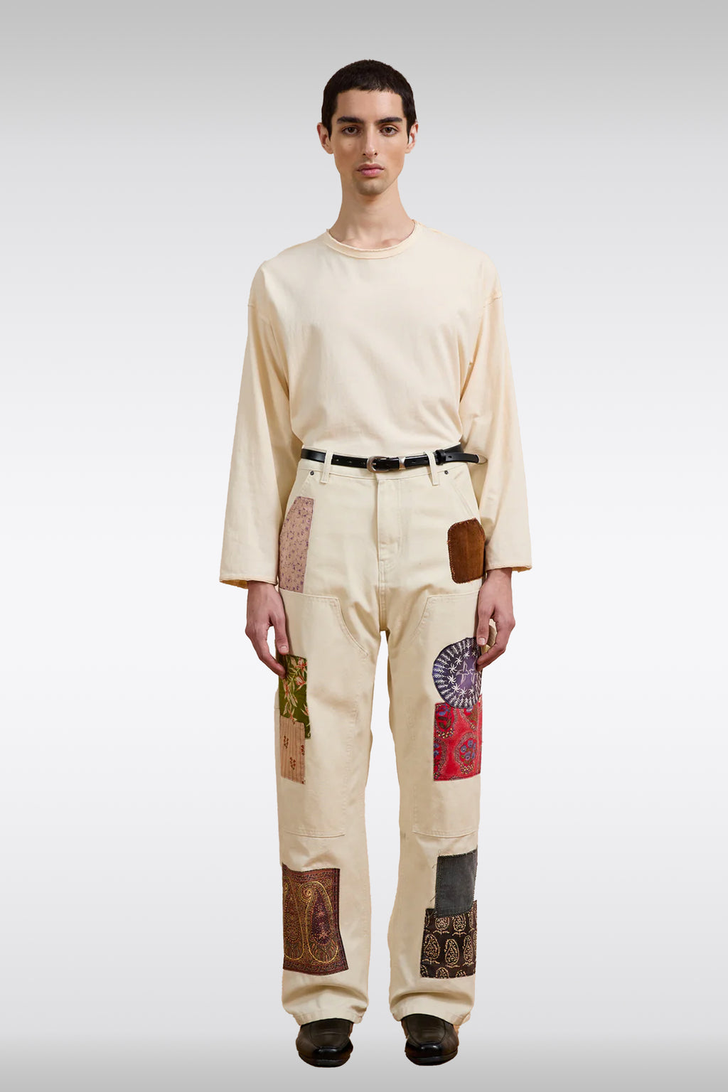 alt-image__Pantalone-workwear-in-canvas-panna-con-design-patchwork---Tapestry-Carpenter-Canvas-Pants