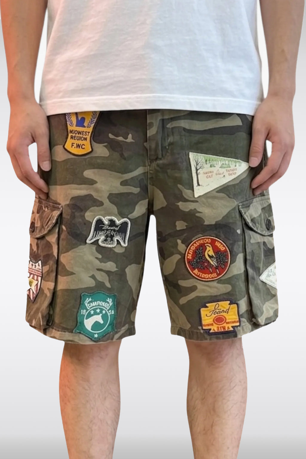 alt-image__Camouflage-cargo-short-with-embroidered-patches---Camo-Patchwork-Cargo-Shorts
