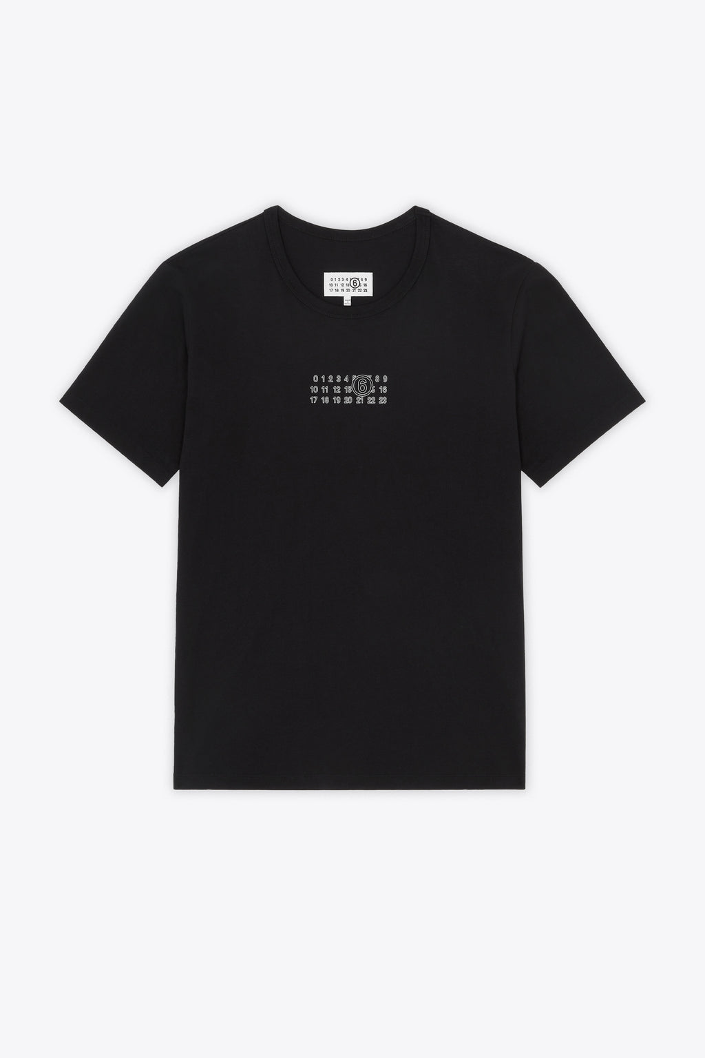 alt-image__T-shirt-nera-in-cotone-con-logo-numerico-frontale