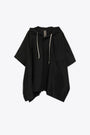 Poncho in nylon nero con cappuccio - Concordian Poncho 