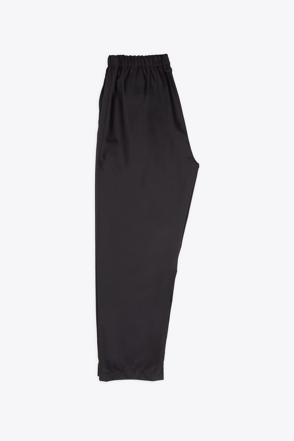 alt-image__Pantalone-nero-loose-fit-in-frescolana-con-elastico-in-vita-e-coulisse---Jogger-Pant