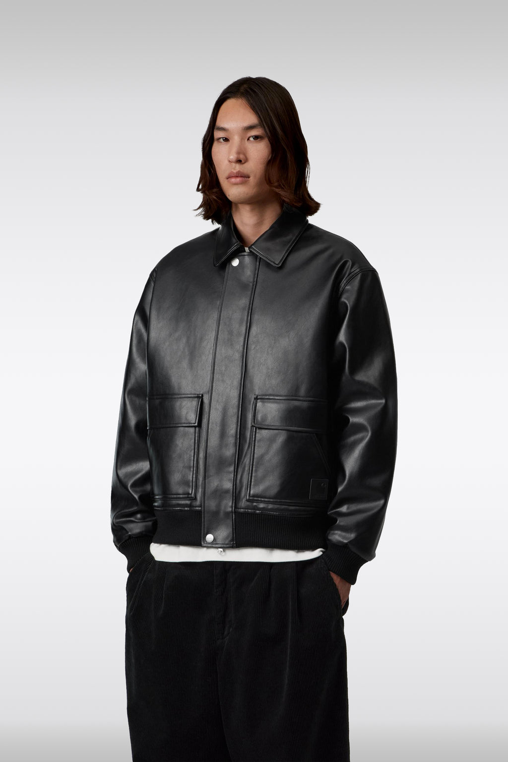 alt-image__Giubbotto-nero-in-similpelle-con-tasche---Arizona-Jacket
