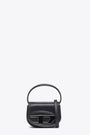Borsa piccola in pelle nera con logo Oval D - 1DR XS Crossbody Bag 