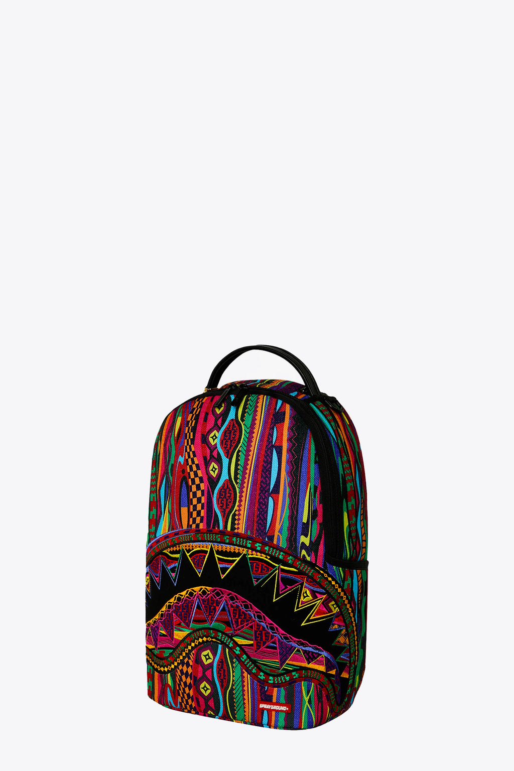 alt-image__Multicolour-patchwork-textile-printed-pvc-backpack---Big-Poppi-Fly-Knit-Backpack