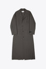 Dove brown unlined long coat with pockets 