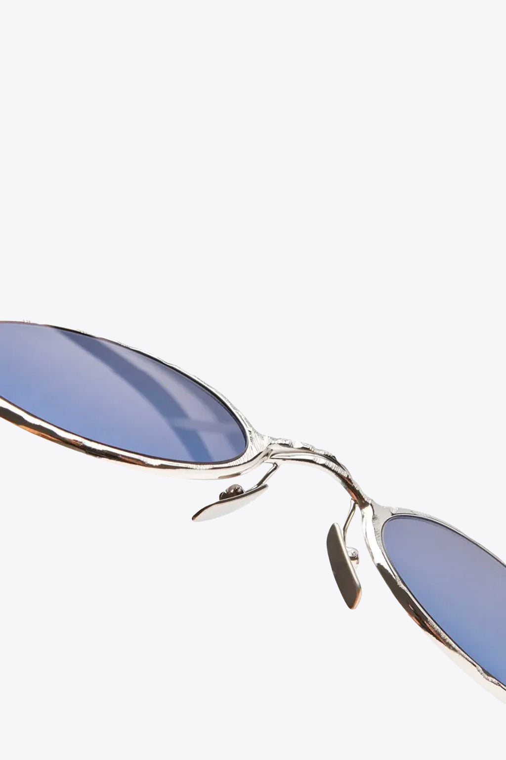 alt-image__Silver-toned-hammered-metal-oval-sunglasses---Z24