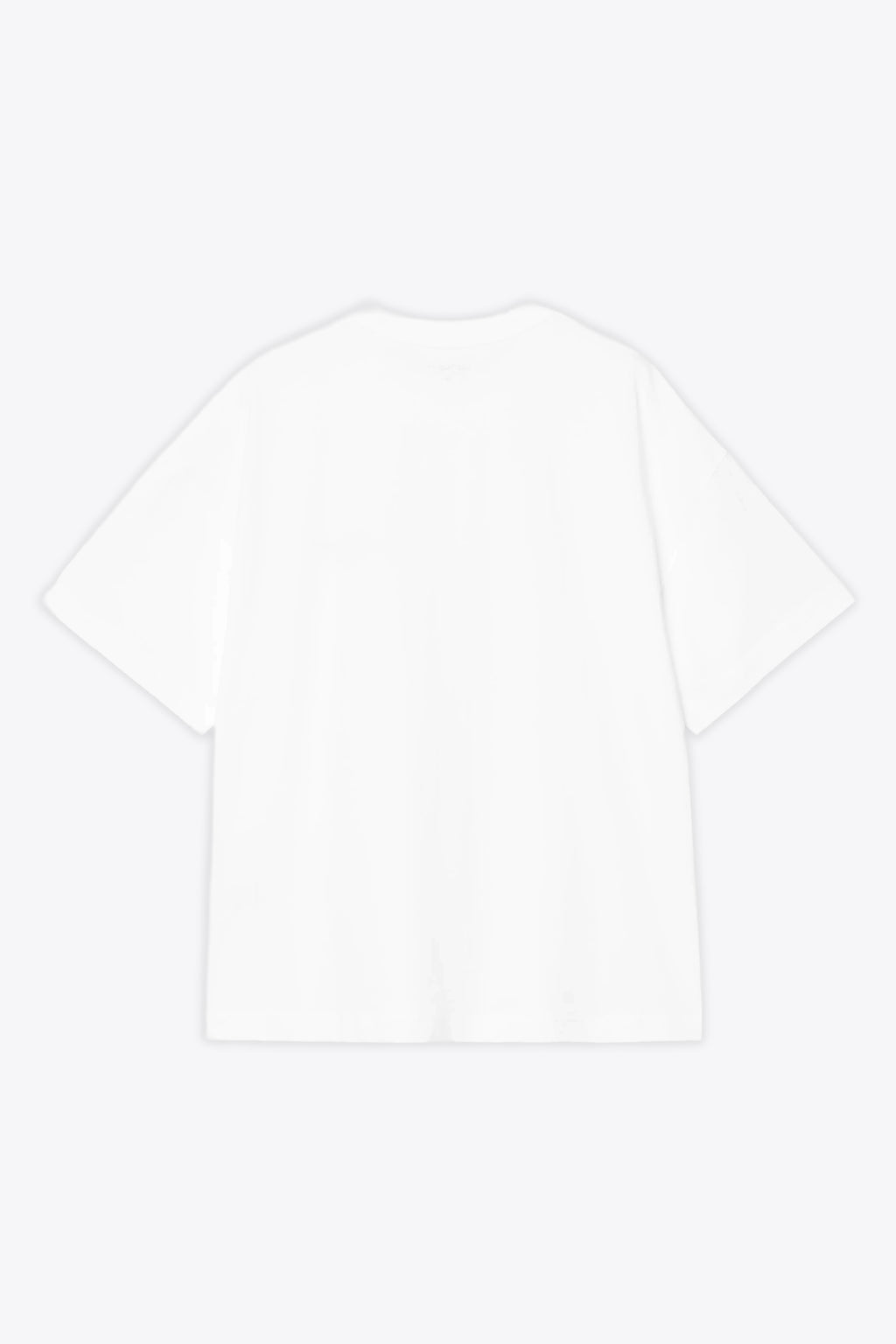alt-image__T-shirt-bianca-boxy-fit-con-logo-ricamato-al-petto---S/S-Signature-Script-T-Shirt
