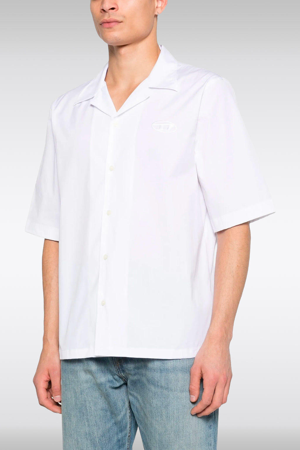 alt-image__Camicia-bowling-bianca-in-popeline-di-cotone-con-logo-ricamato-al-petto---S-Mac-GSBH