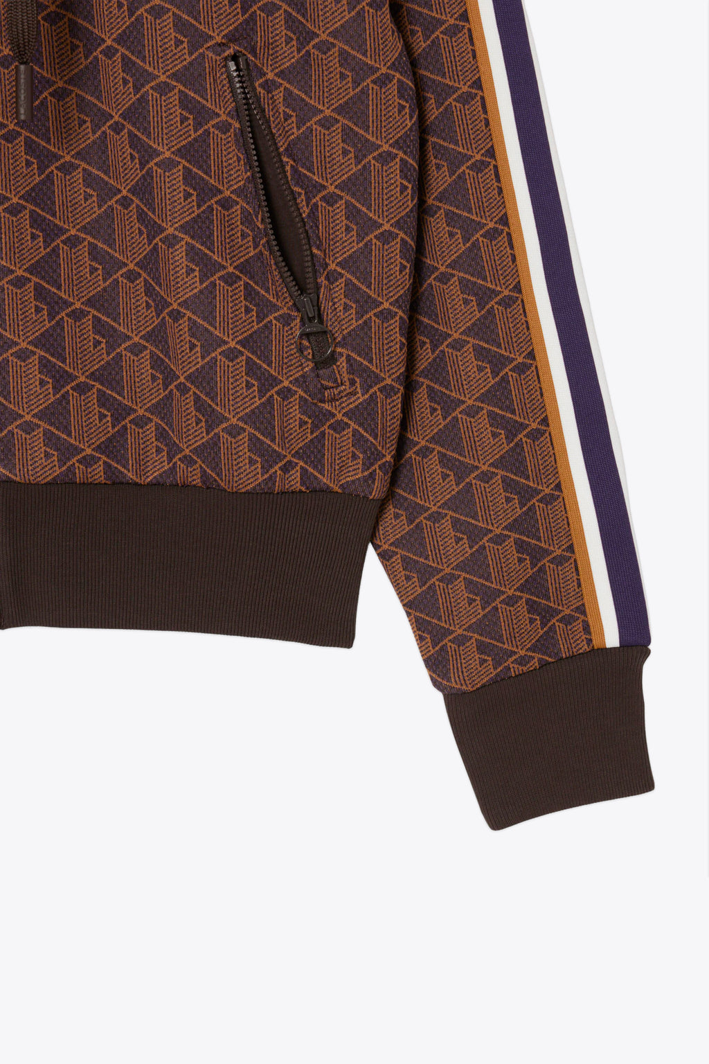 alt-image__Felpa-con-motivo-jacquard-monogram-viola-e-arancione-con-zip